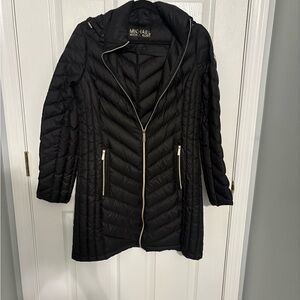 Michael Kors Black Quilted Puffer Coat
